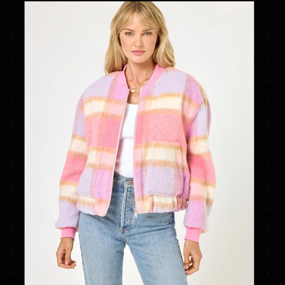 L Space - Quinn Jacket - Point Dume Plaid - Picture 1 of 4